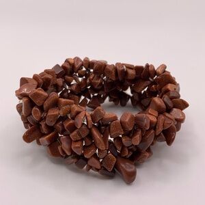 Sand stone stretch bracelet